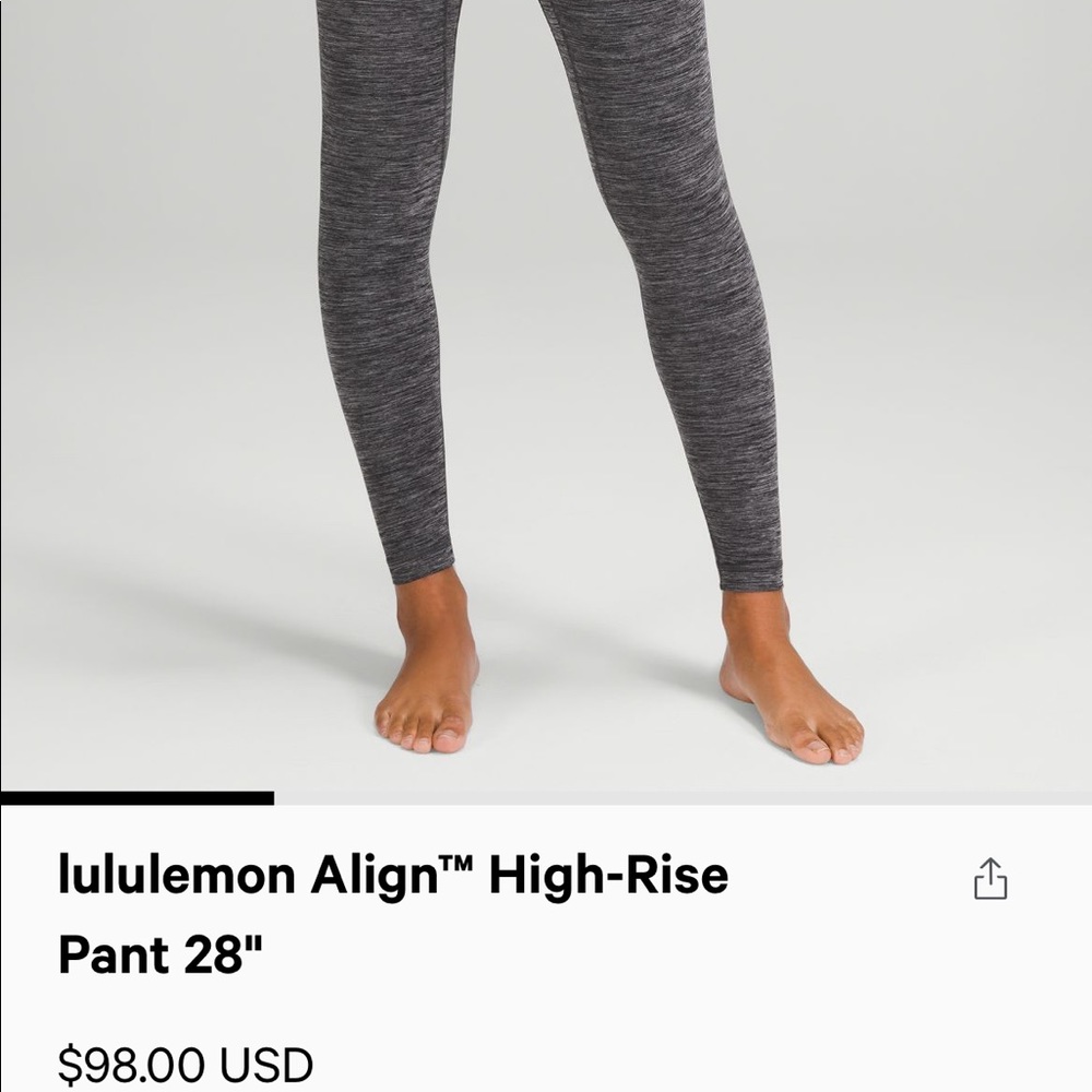 Lululemon Align High Rise Pants 28”